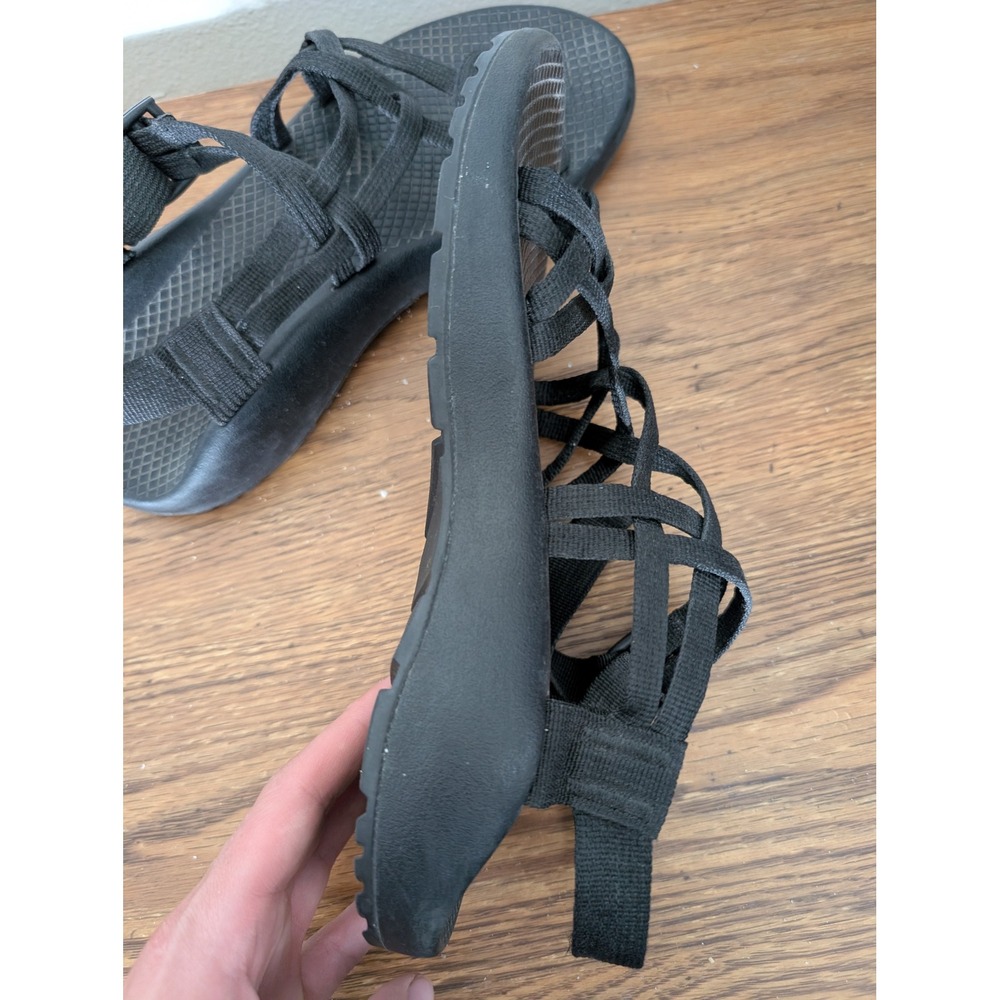 Chaco ZX2 Classic Womens 8 Black Strappy Athletic Outdoor Hiking Sandals Toe - Picture 4 of 11